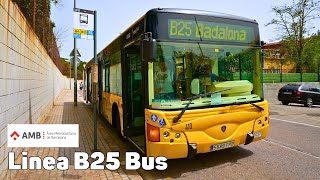 B25 Bus - Barcelona Metropolitan Bus - Complete trip