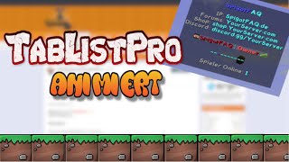 TabListPro Plugin Minecraft | 1.8-1.16 | German| | Tutorial |