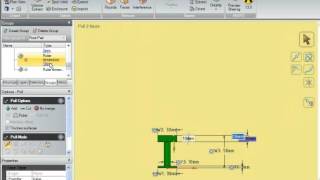 How to create I beam (double-T) in SpaceClaim Engineer