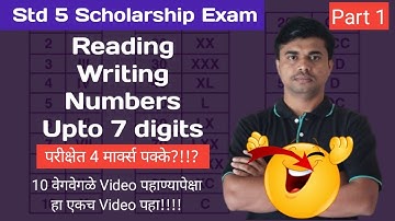 p-1 Reading and writing numbers | Scholarship Exam Questions paper | #scholarship #geniusmath