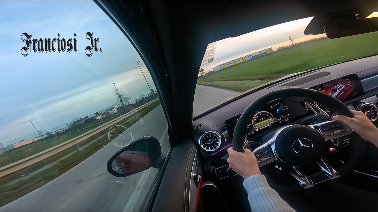 WHEN A GIRL DRIVES A MERCEDES-BENZ AMG A45 S 4MATIC+ 2020 SUPERSPRINT EXHAUST FOR THE FIRST TIME