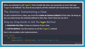 How to Call a Function from a Class in Python