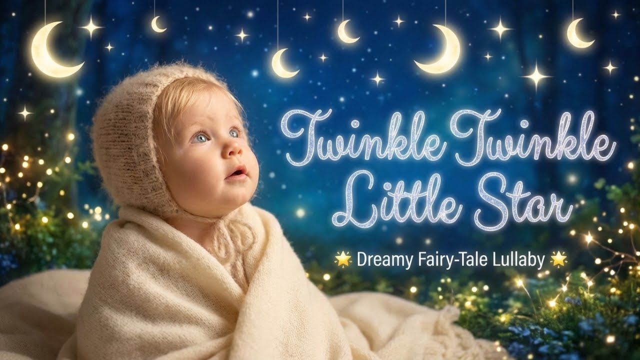 Twinkle Twinkle Little Star 🌟 Dreamy Fairy Tale Baby Sleep Visuals | Night  Stars | ABC Sing & Play