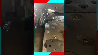 Metal sheet punched and shaped precisely by an industrial machine. ⚙️✨ #shorts #metal #machine