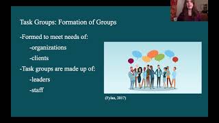 Task Groups: Use in Policy and Practice