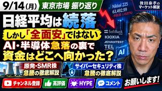 【日本株に異変】AI・半導体から資金流出！原発・SMR＆サイバーセキュリティ株が急騰｜日経平均518円安の中身を徹底解説
