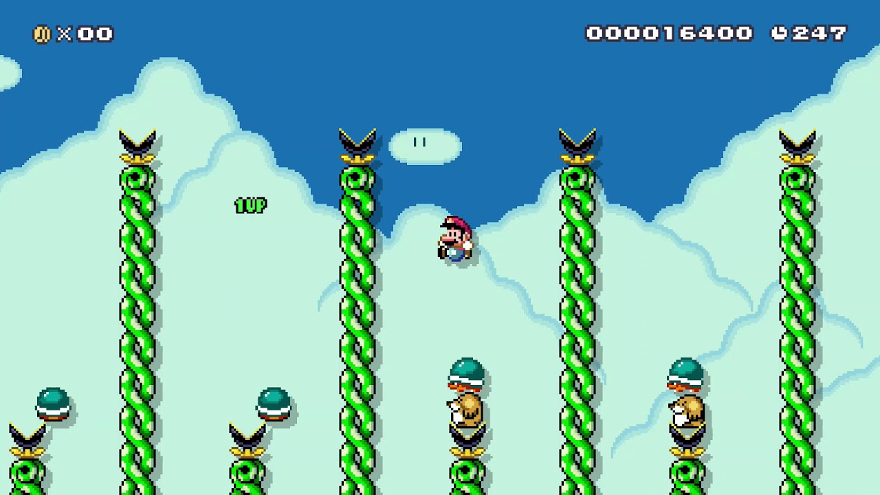マリオメーカー２ 上下での甲羅ジャンプ Youtube