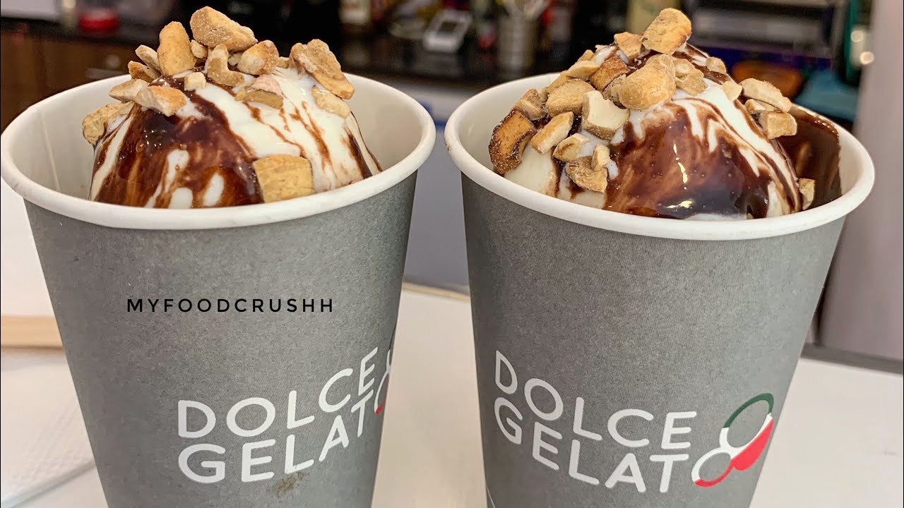 Hot chocolate fudge dolce gelato greater kailash YouTube