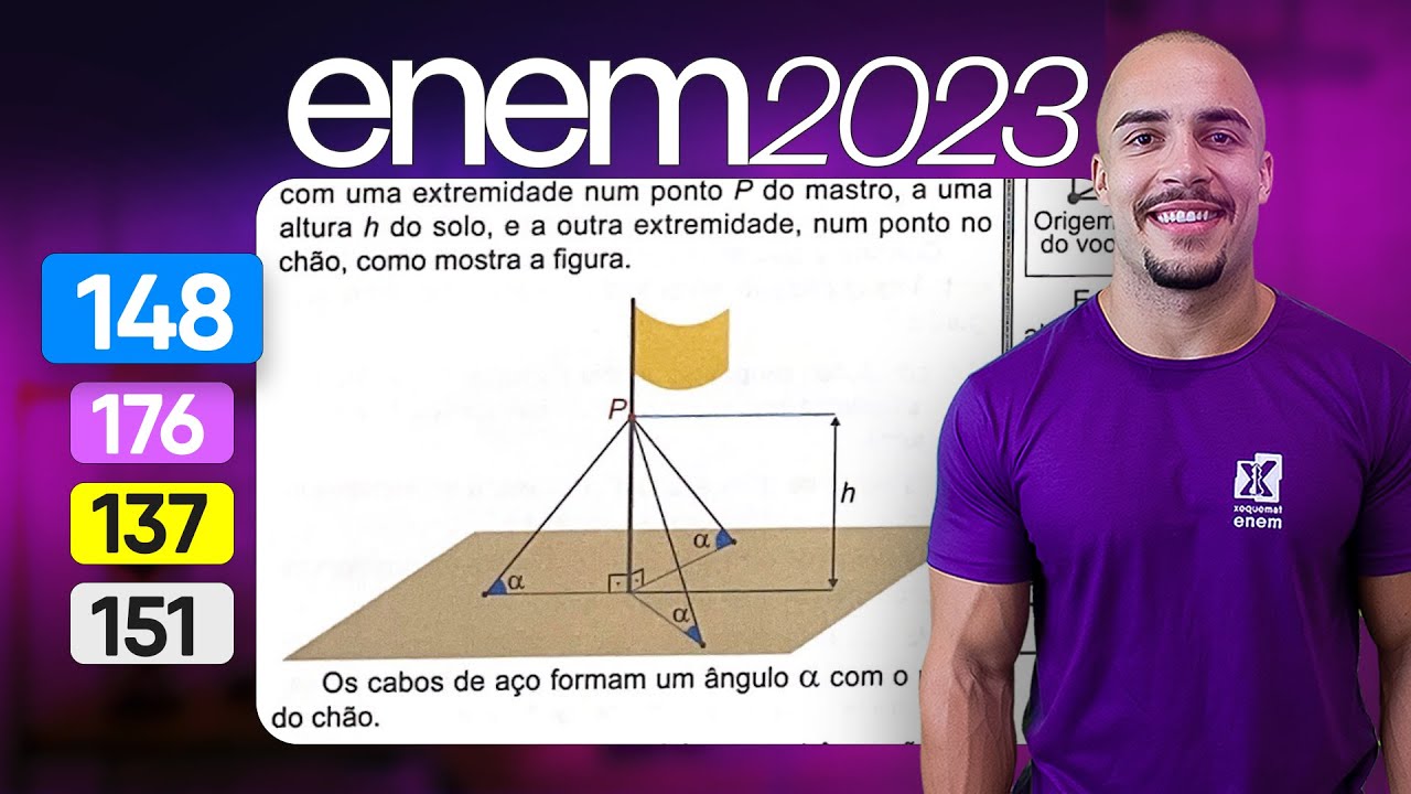 Questão 148 - Caderno Azul | Trigonometria | MATEMÁTICA ENEM 2023