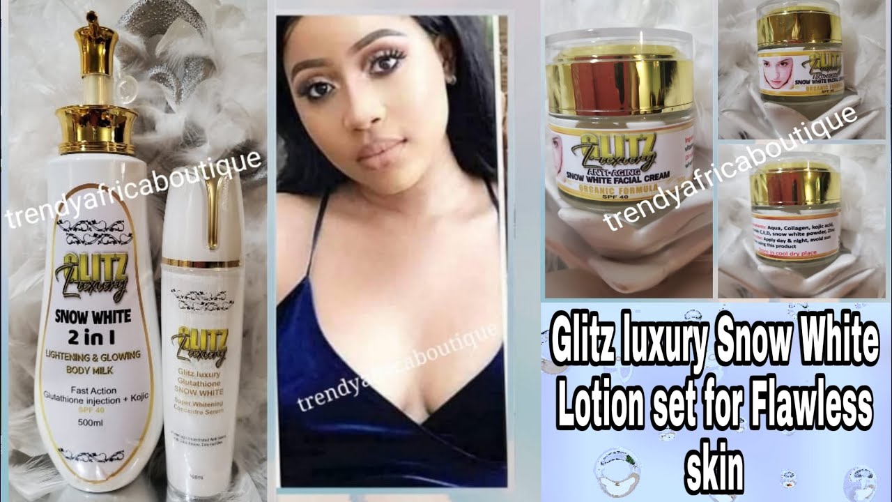 STRONG WHITENING LOTION SET| GLITZ LUXURY SNOW WHITE WHITENING LOTION SET FOR BEAUTIFUL SKIN