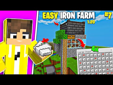 I made Ultimate Iron Farm in Minecraft Survival 1.20 😍✨
