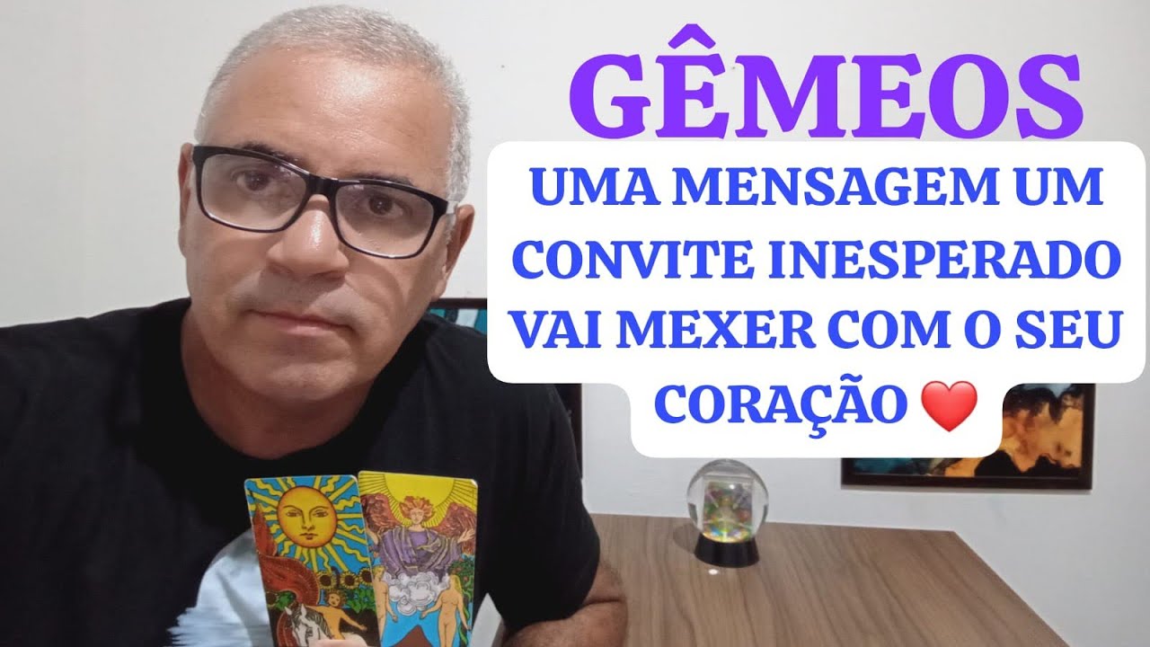 GÊMEOS: UM CONVITE INESPERADO APAIXONADO PARA QUEBRAR A SUA ROTINA ❤️