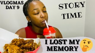 STORY TIME: How I lost my memory | Chicken wings mukbang 먹방 | Vlogmas 9 | Namibian YouTuber