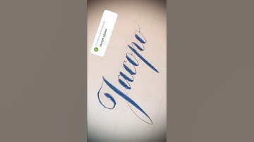 Copperplate calligraphy, tutorial: how I write your name #jacopo