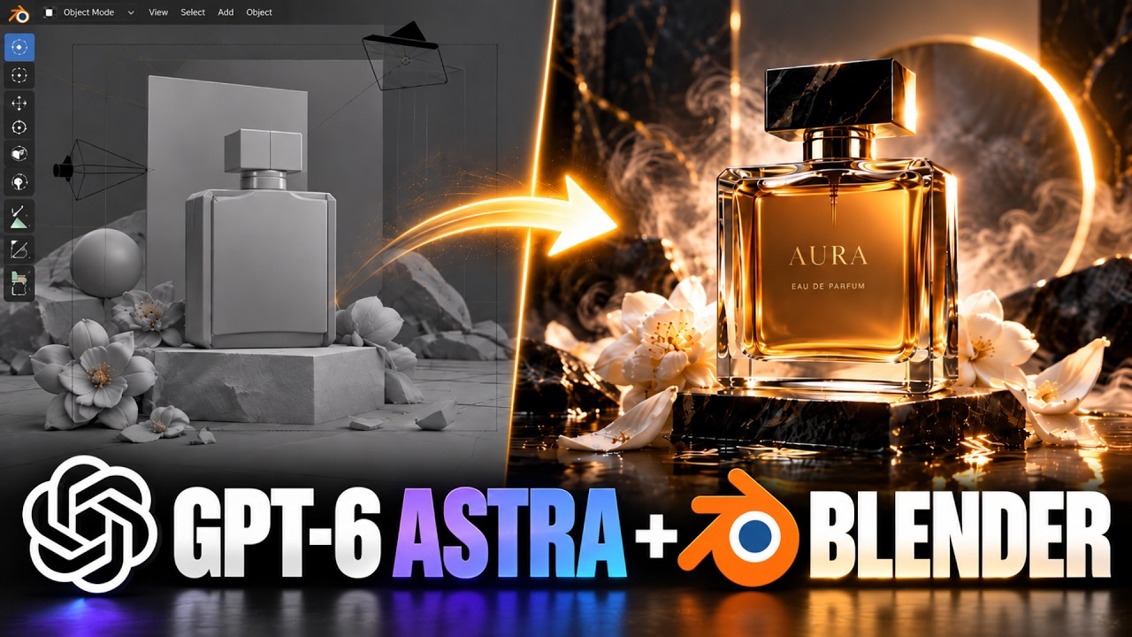 Create INSANE Scenes In Blender + GPT-6 Astra + Higgsfield