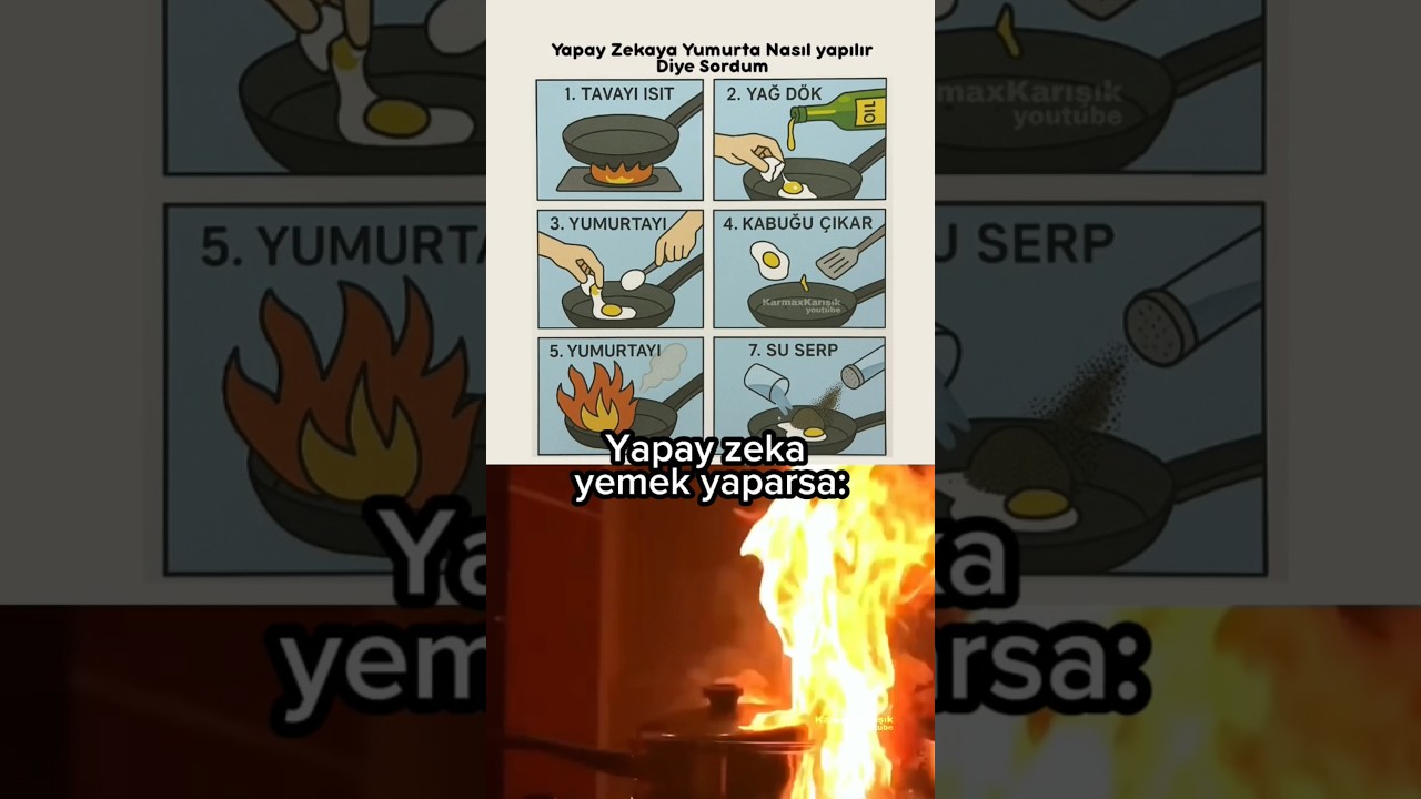Yapay zeka yemek yapamayacak