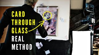 HOW TO - Card Through Glass - REAL Method, NO camera tricks