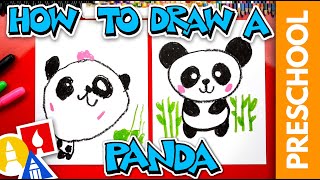 How To Draw A Panda  Preschool