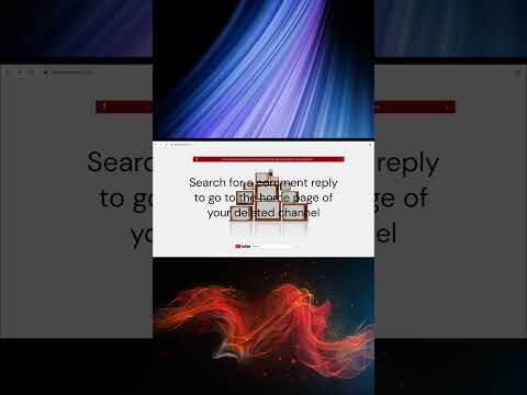 Delete Or Suspend YouTube Channel Ka URL Kaise Nikale . How To Get Deleted ChannelURL #youtube