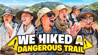 WE HIKED A DANGEROUS TRAIL .. *SCARY AF*