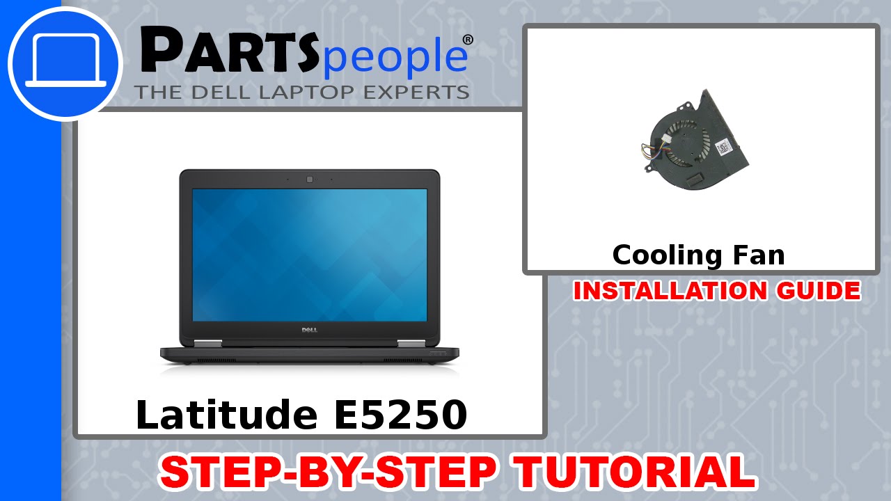 Dell Latitude E5250 (P25S001) Cooling Fan How-To Video Tutorial
