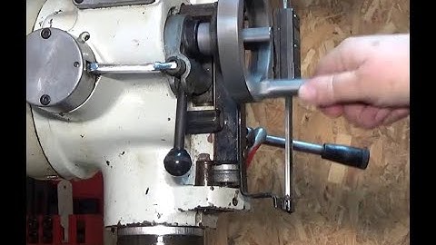 Milling Machine Automatic Quill Feed Repair