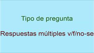 Crear un Ejercicio de Respuesta Múltiples v/f/no-se en Chamilo