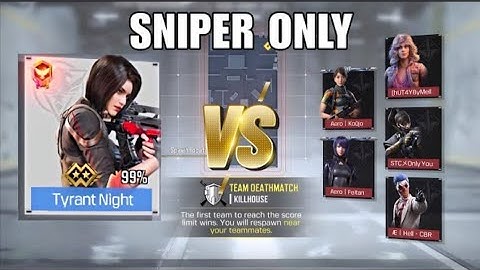 I 1v5 my Subscriber Using Sniper Only in KILLHOUSE... (Intense)