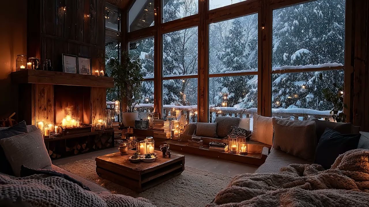 ❄️ Peaceful Winter Piano  Snow Outside the Window  Deep Meditation & Inner Healing