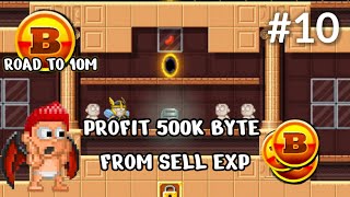 Profit 500K++ FROM EXP!!! #pixelworld #pixelworldgame 