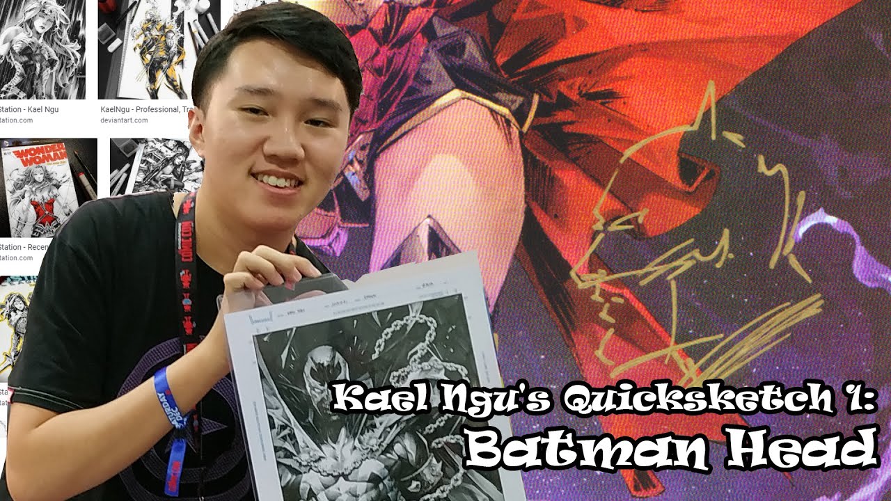 Kael Ngu's Quicksketch 1: Batman Head