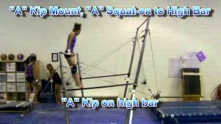 USAG Level 7 Bar Routine Tutorial