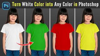 Turn White Color into Any Color in Photoshop | Change T-Shirt Color Easily | Ayaz Inspire screenshot 5