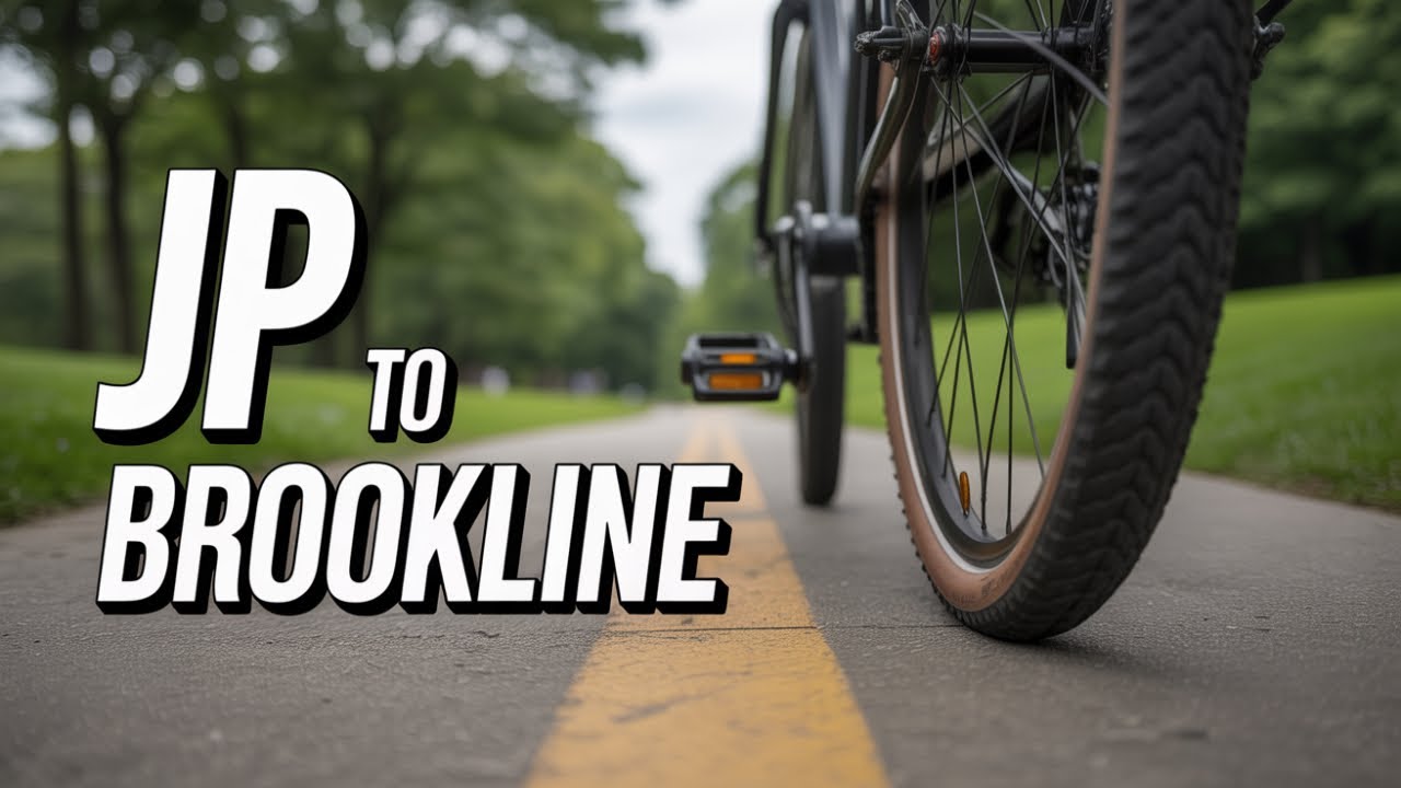 Cycling in Boston - Jamaica Pond to Brookline Village