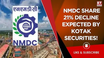 NMDC Share Heading For Big Correction? | Kotak Securities Maintains Sell, Target At ₹55 | ET Now