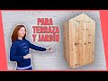 Aprende a Construir 🛠 una CASETA de MADERA para tu TERRAZA  [📐INCLUYE MEDIDAS]