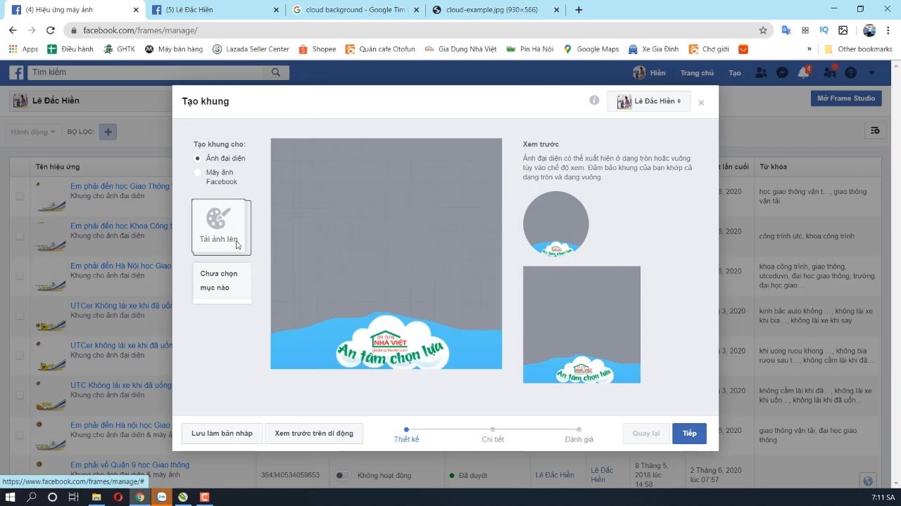 Hướng dẫn tạo khung ảnh Avatar Facebook Frame chuyên... - youtube