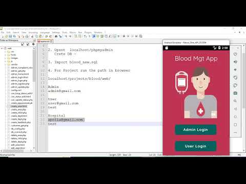 Blood Bank Application   Android App -- Full Explanation