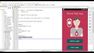 Blood Bank Application   Android App -- Full Explanation screenshot 2