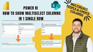 Power BI - Show Multiselect Column Values in 1 Row!