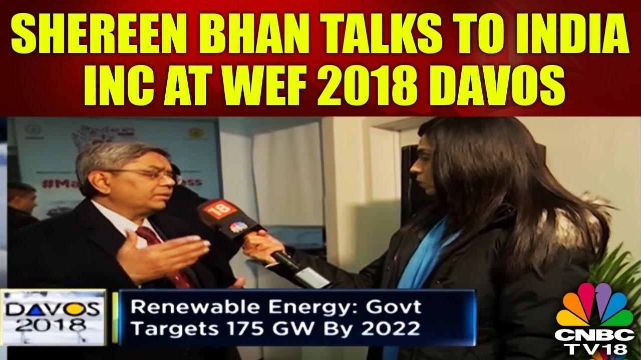 Shereen Bhan Talks to India INC at WEF 2018 Davos | CNBC TV18