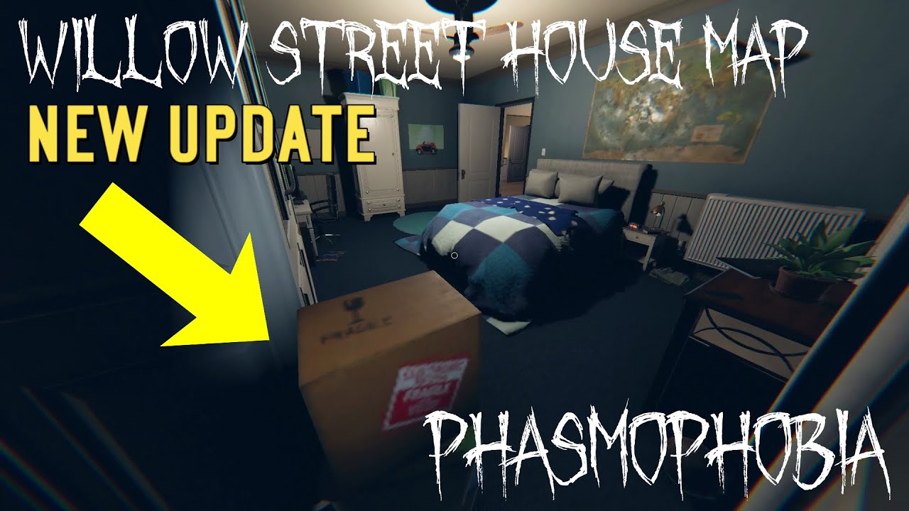 A Tour of the New Willow Street House Map in PHASMOPHOBIA YouTube