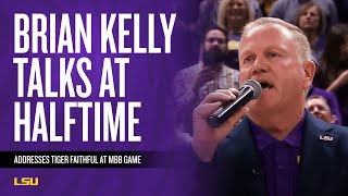 Famous Brian Kelly Addresses Men's Basketball Fans at Halftime Wealth