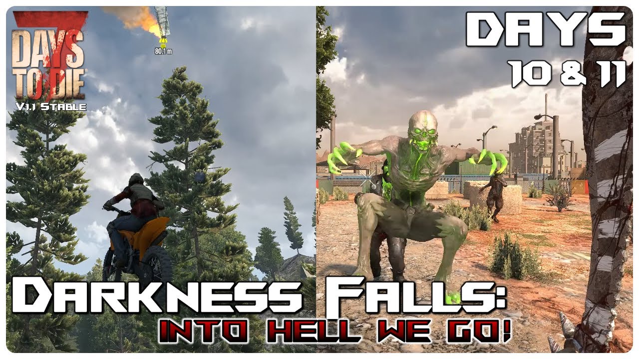 7 Days to Die Darkness Falls Mod | Supercharged Dirt Bike & Eve’s Insane Infested Test! | Let’s Play