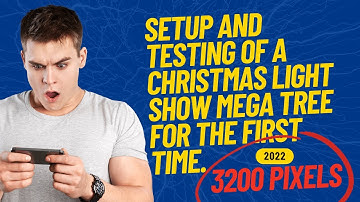 Christmas Holiday Light Show: First Time Mega Tree Build and Test