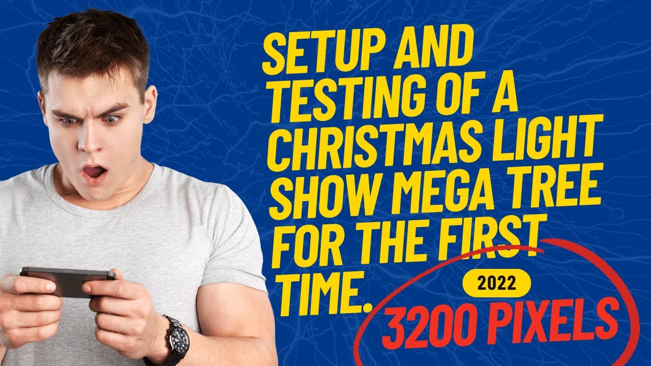 Christmas Holiday Light Show First Time Mega Tree Build and Test YouTube