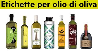GRAFICA ETICHETTE PER OLIO DI OLIVA