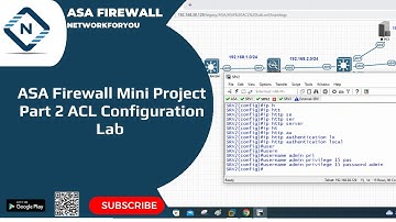 21.ASA Firewall Mini Project Part 2 ACL Configuration Lab | Configure ACL in ASA Firewall