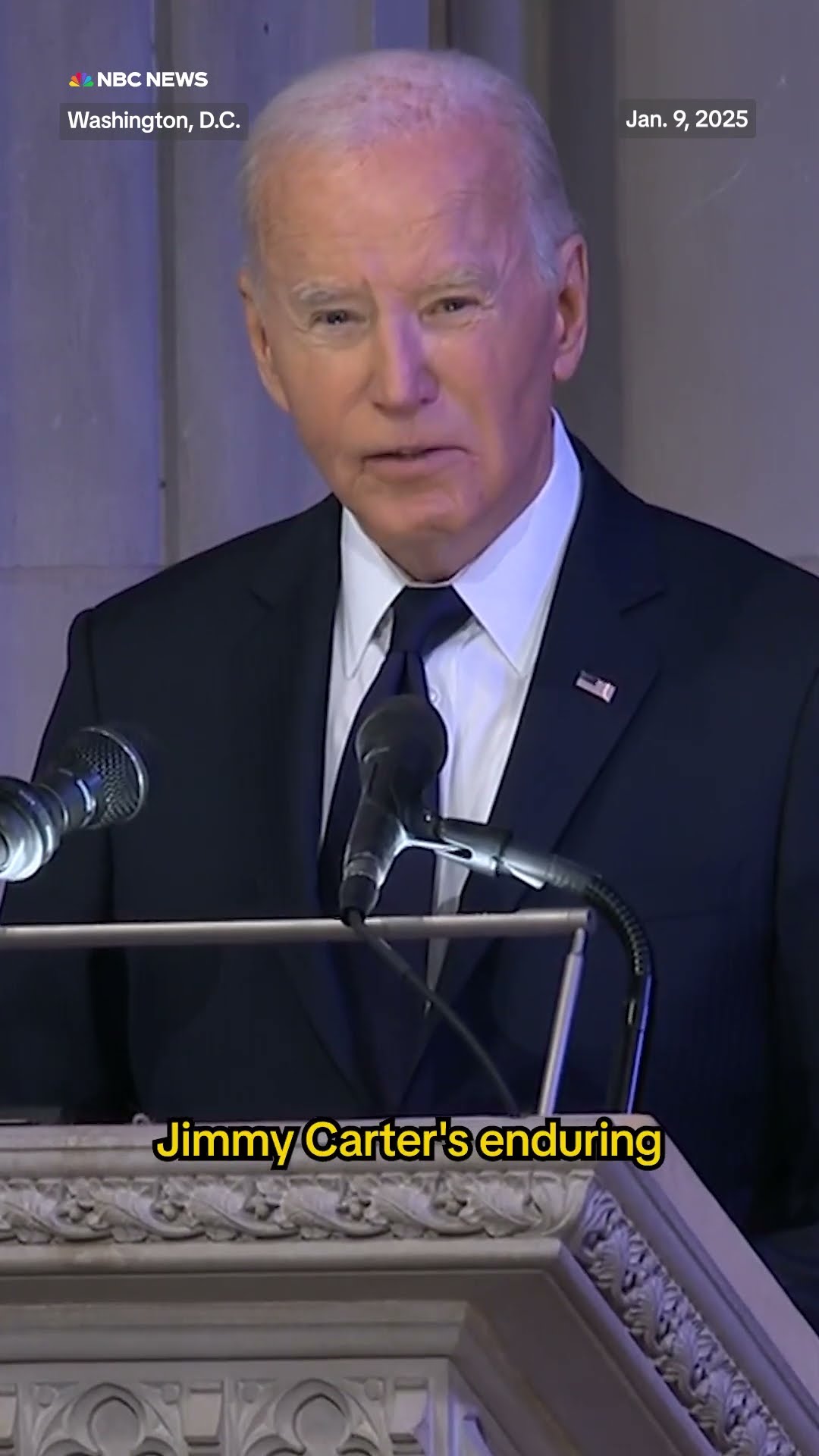 Biden says he was the first senator outside of Georgia to endorse Jimmy Carter for president
