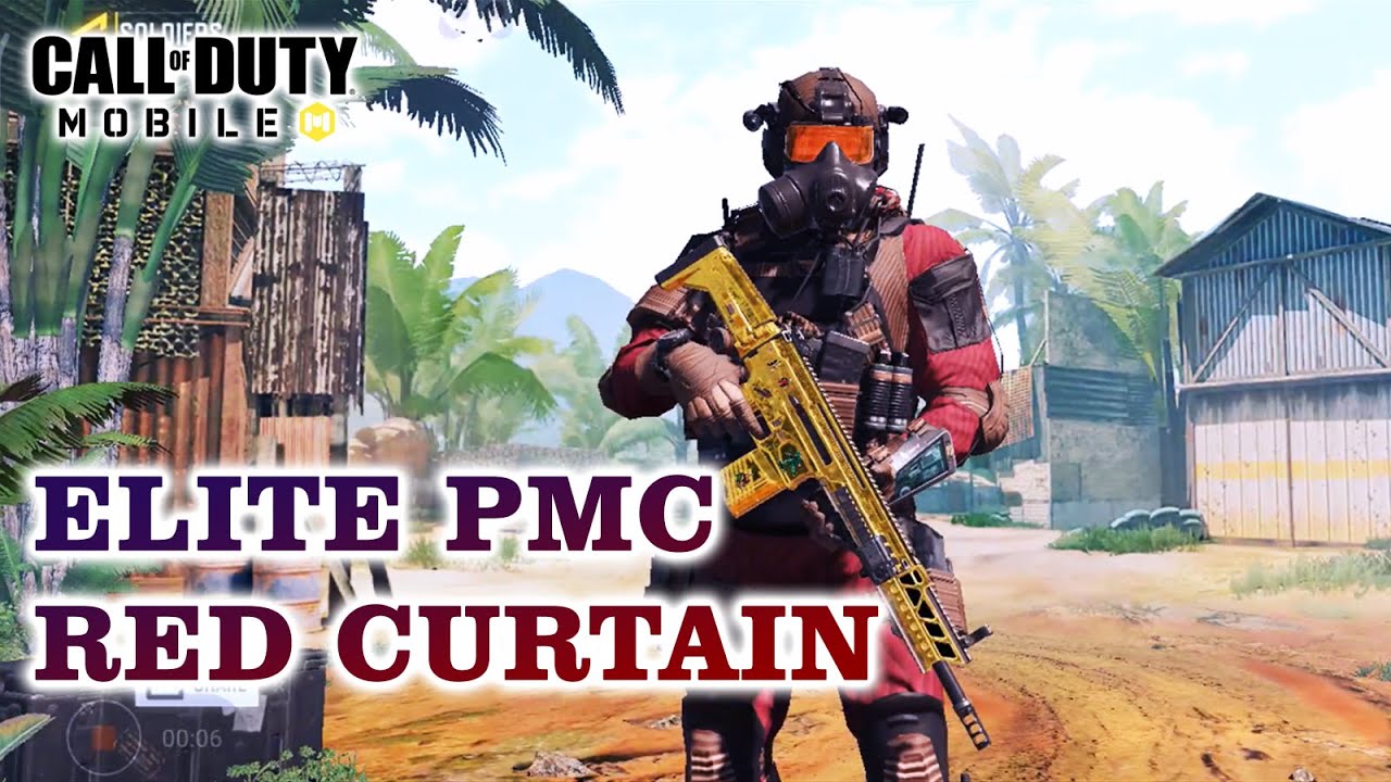 Elite PMC Red Curtain - Look Around Skin | COD Mobile